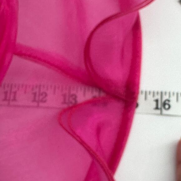 August Hat Company Fuchsia Organza Kentucky Derby Church Wedding Wide Brim Hat main image 8